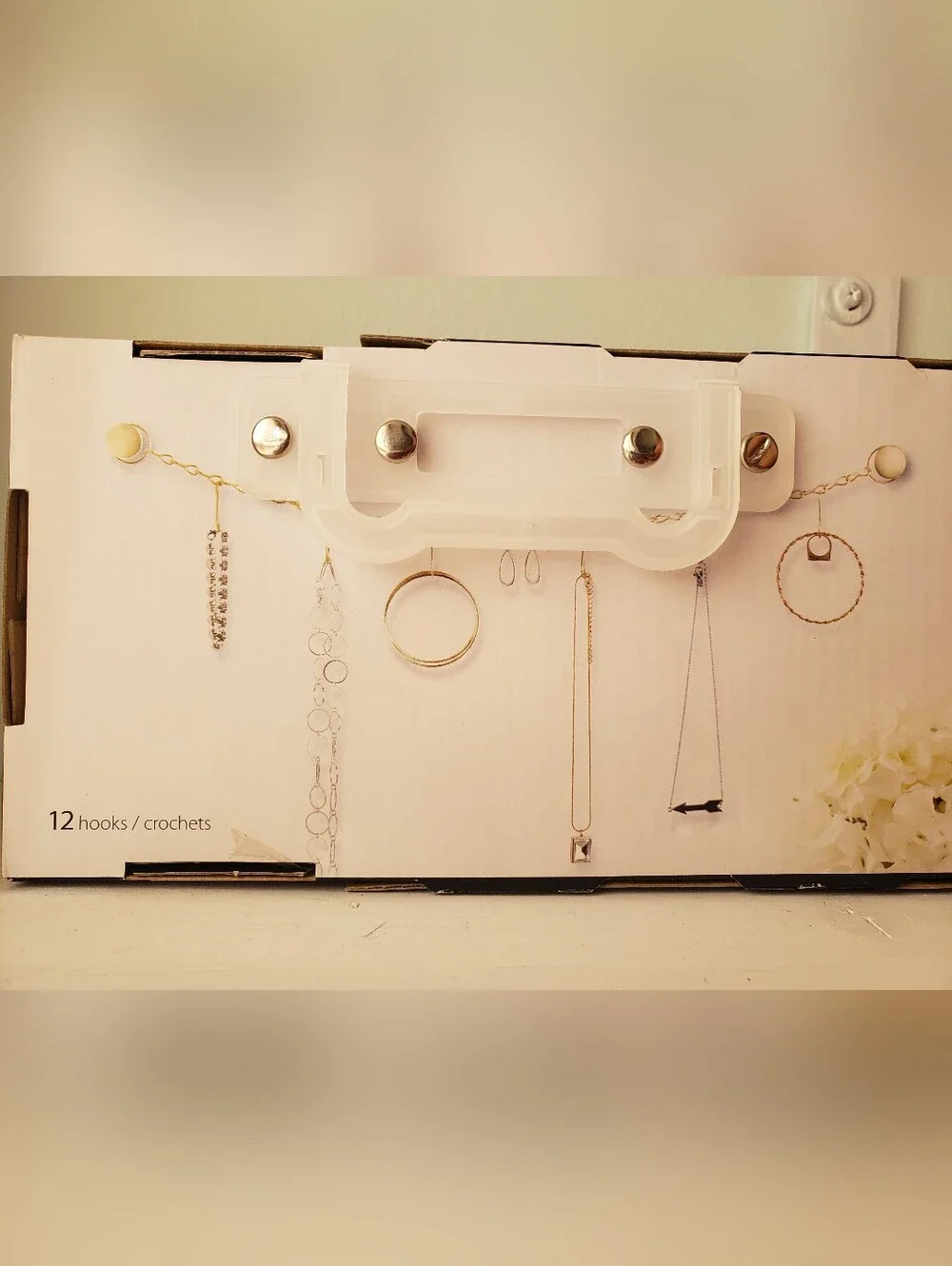 NIB LOFT Chainlink Wall Mounted Jewelry Hanger